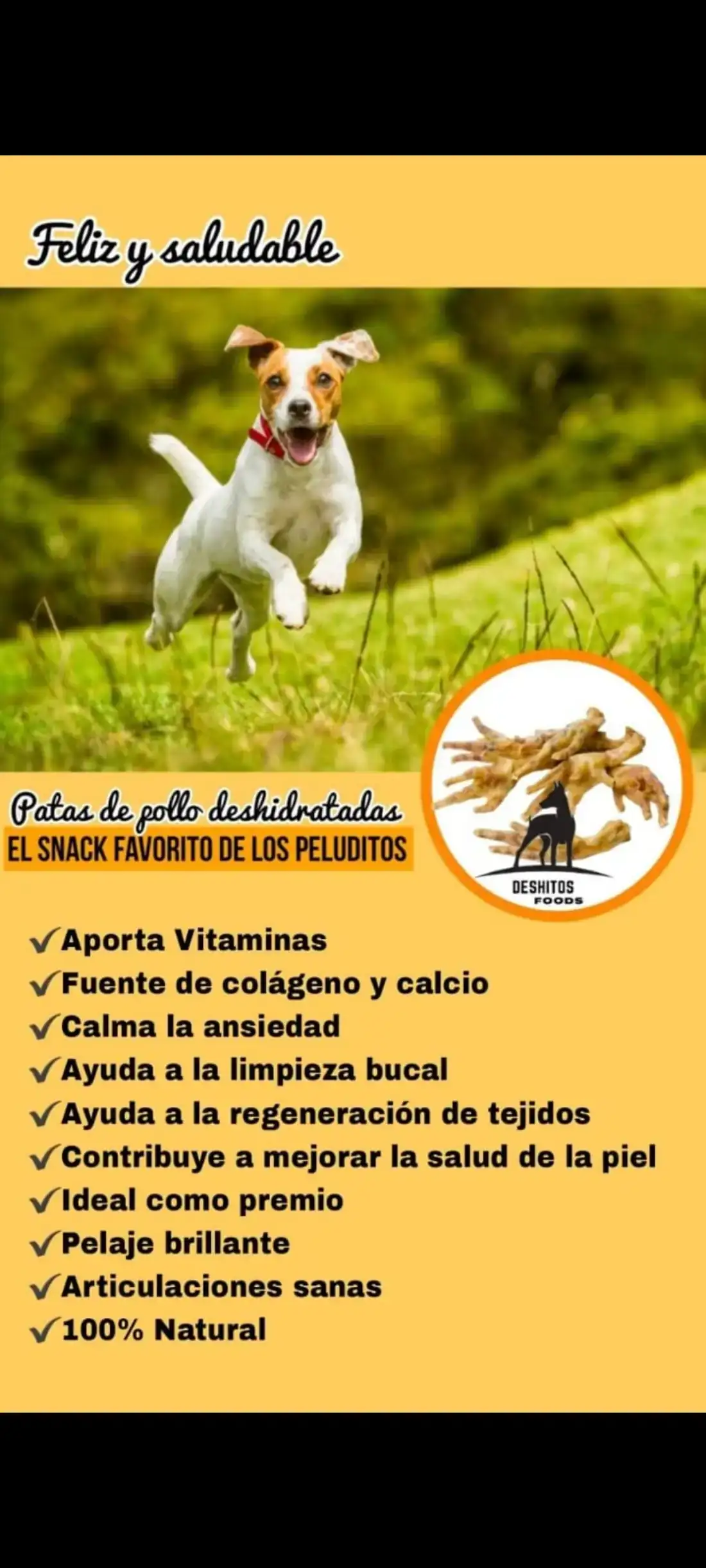 PATITAS DE POLLO DESHIDRATADAS 