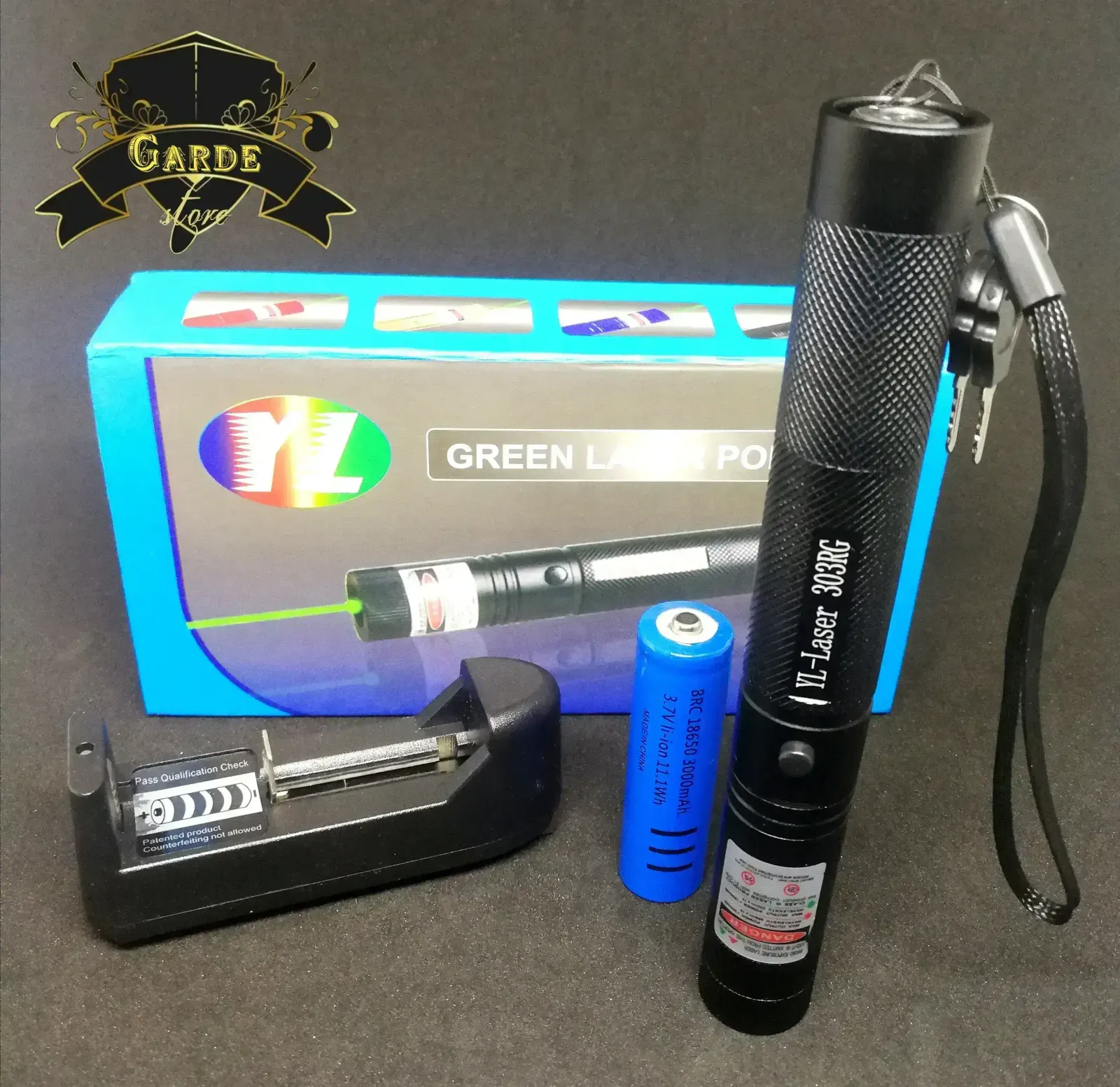 Puntero laser dual rojo y verde.  2
