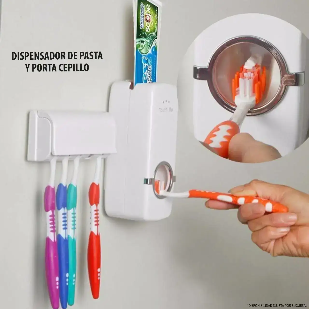Dispensador De&nbsp;Pasta Y Porta Cepillo 