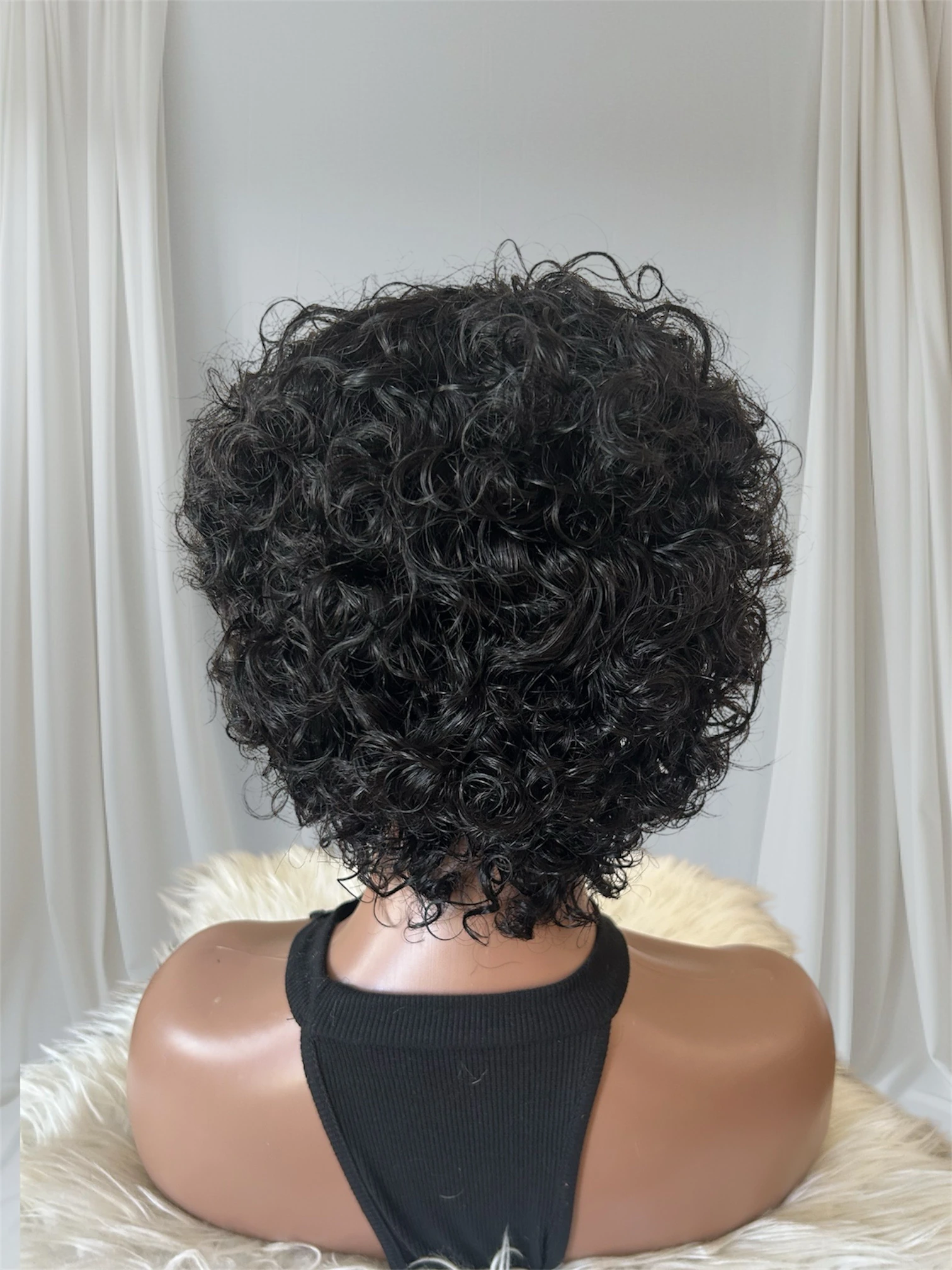 Pelucas de cabello humano, sin pegamento 4