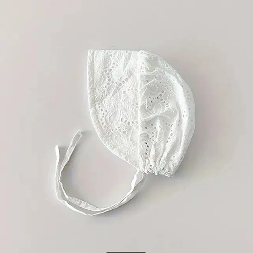 GORRO DE BAUTIZO BEBÉ NIÑA