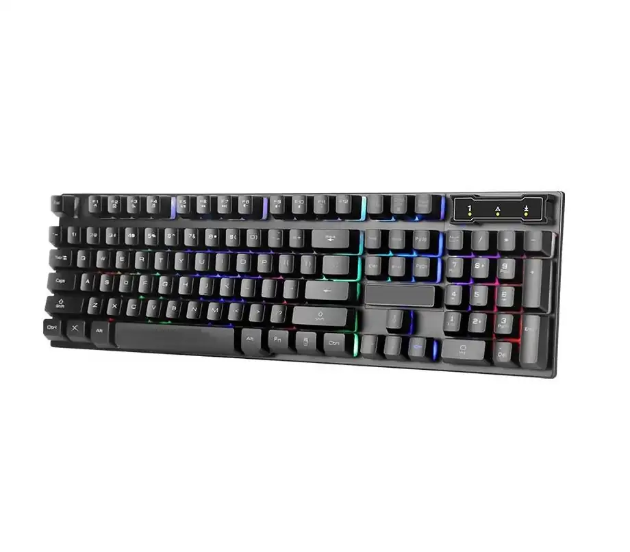 TECLADO GAMER MOD: 001C CON LUZ MULTICOLOR	