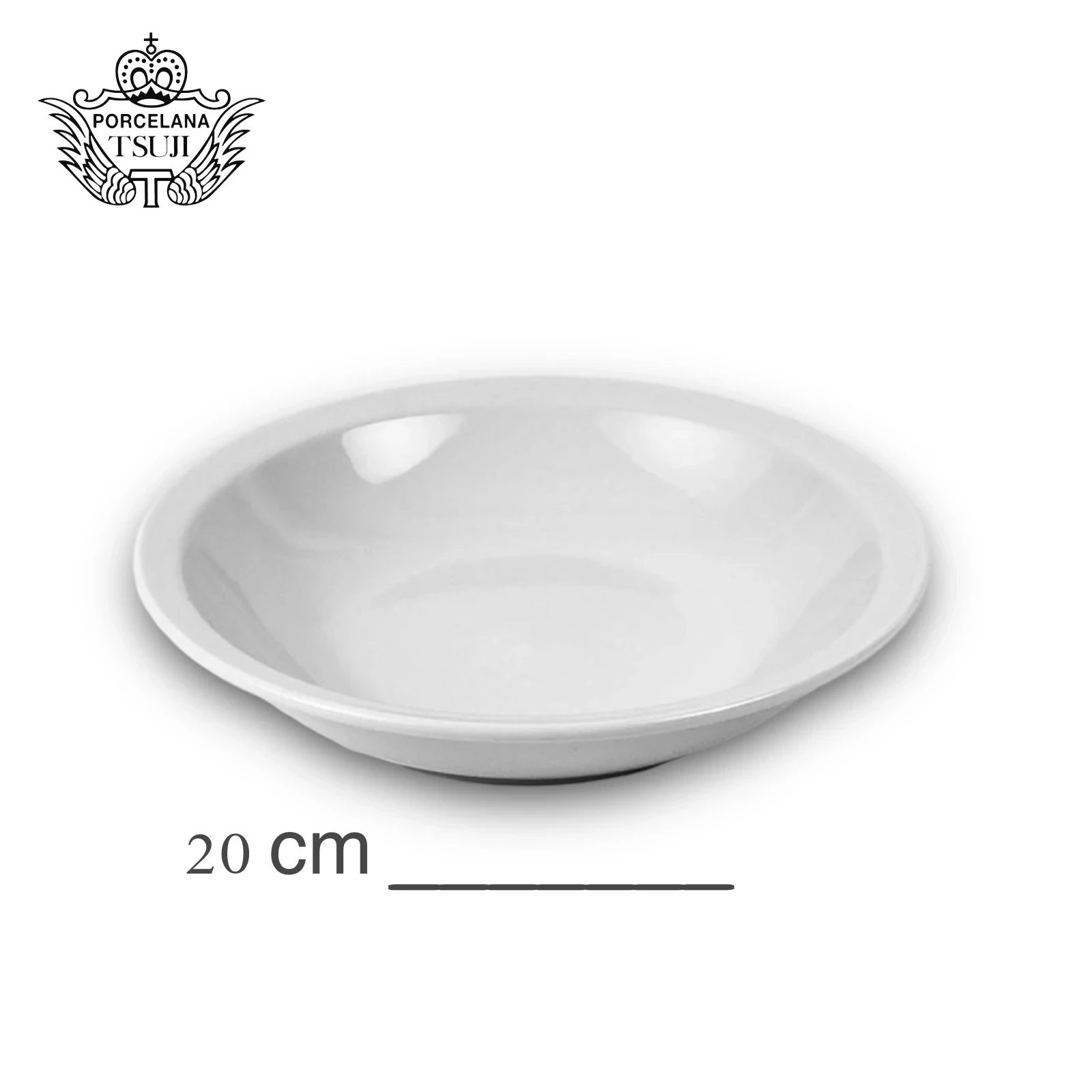 Plato hondo porcelana tsuji 20 cm linea 450