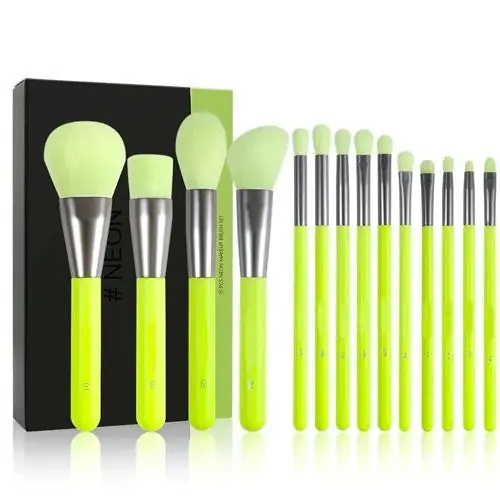 Neon green - Set de 14 brochas Toxik by Docolor