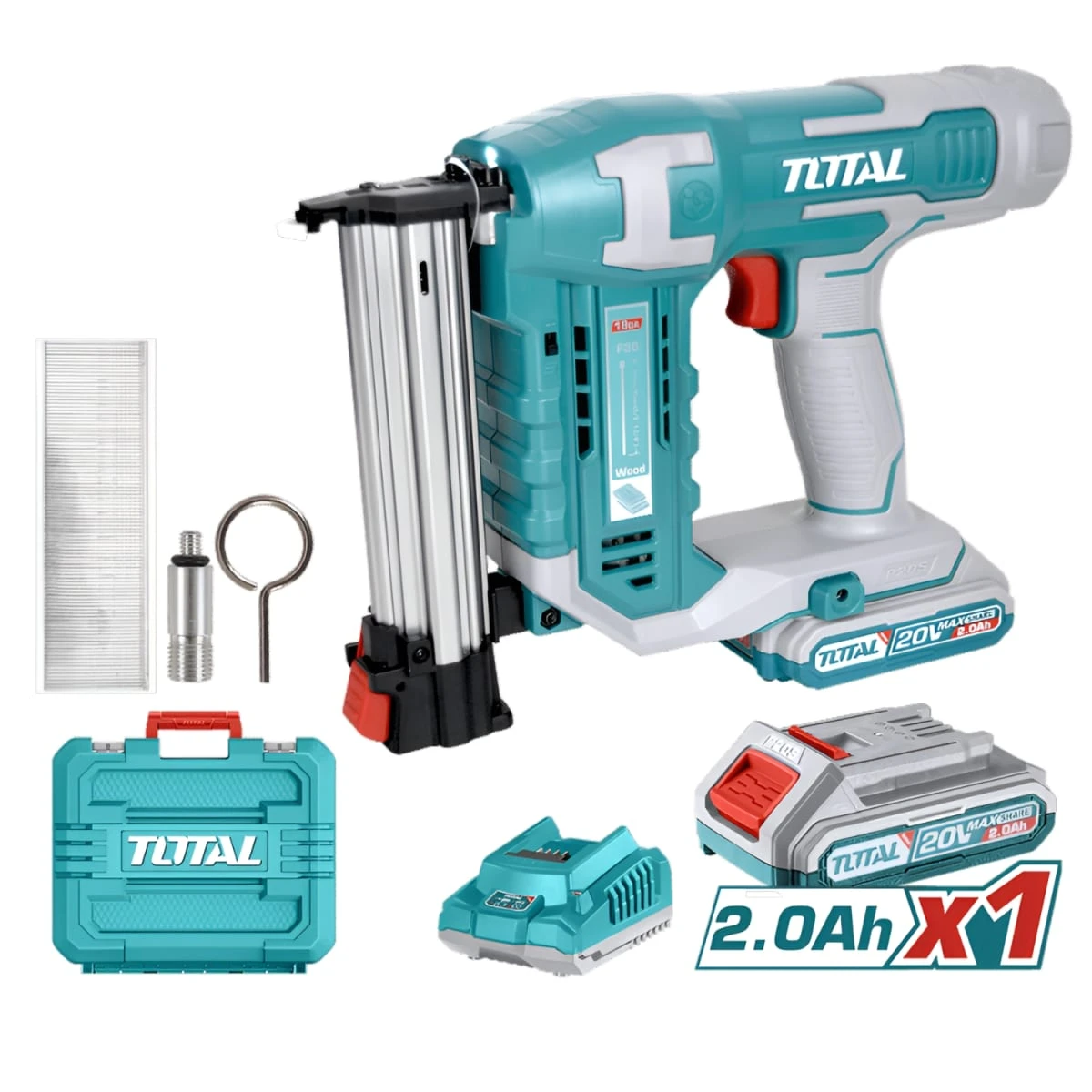 TCBNLI3508 Clavadora inalámbrica 20v 15mm-35mm + 1 batería y cargador total