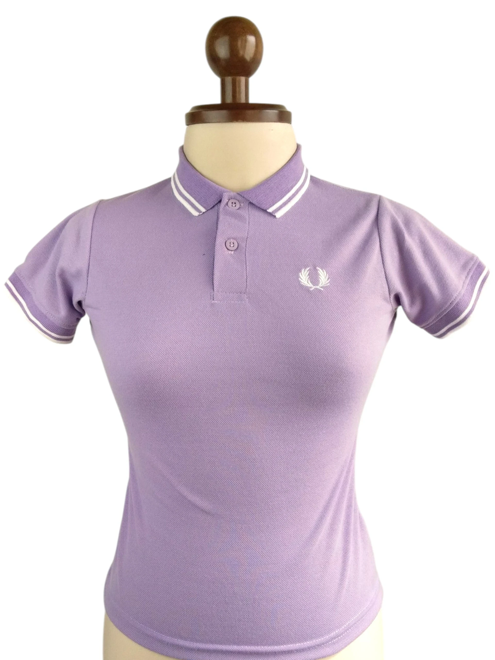Camisa polo lila S 