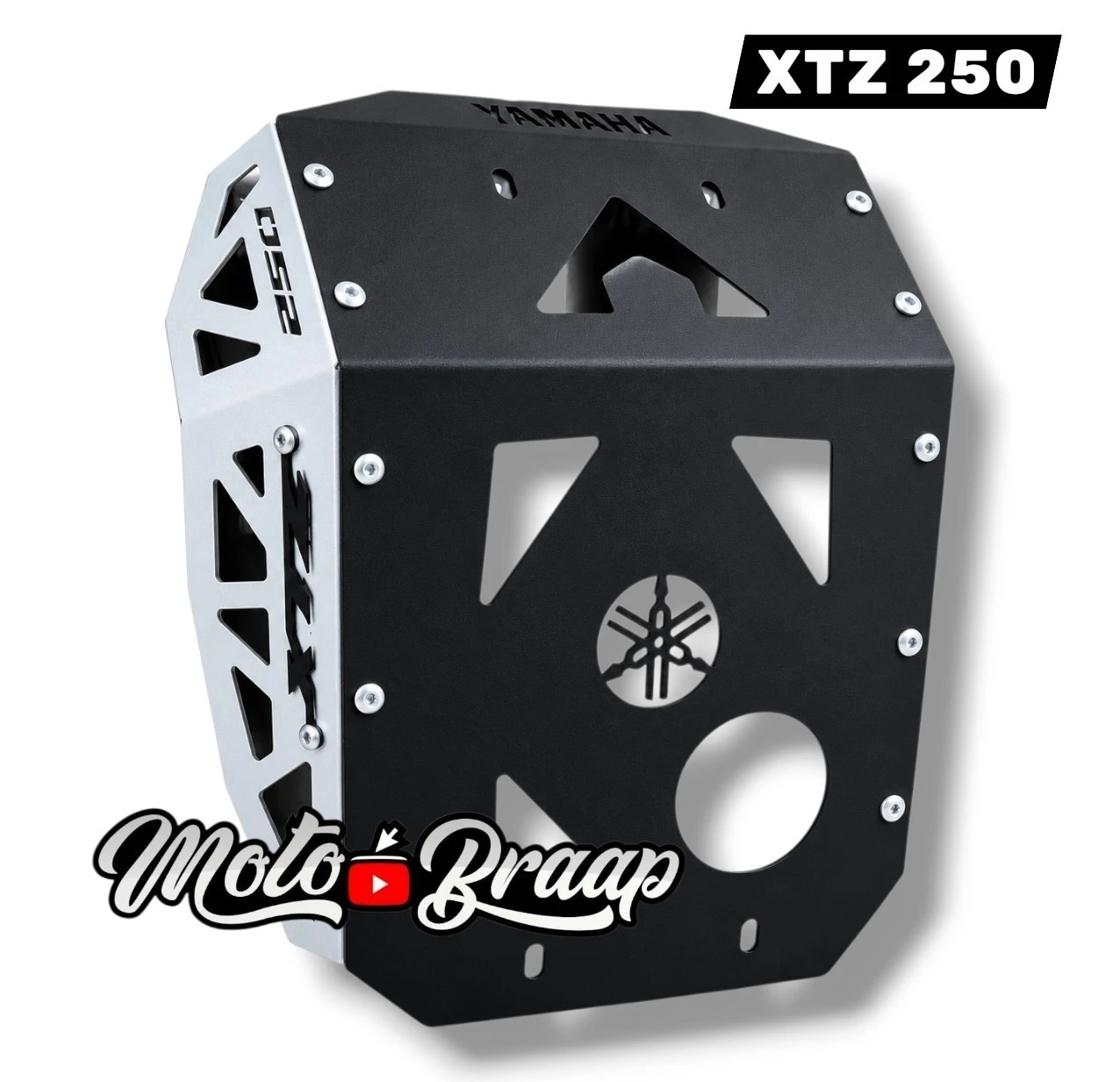 Xtz 250 pechera acero negra gris ML