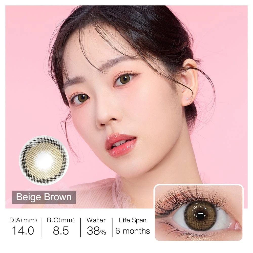 Lentes de contacto - Referencia: ROZE / BEIGE BROWN  4
