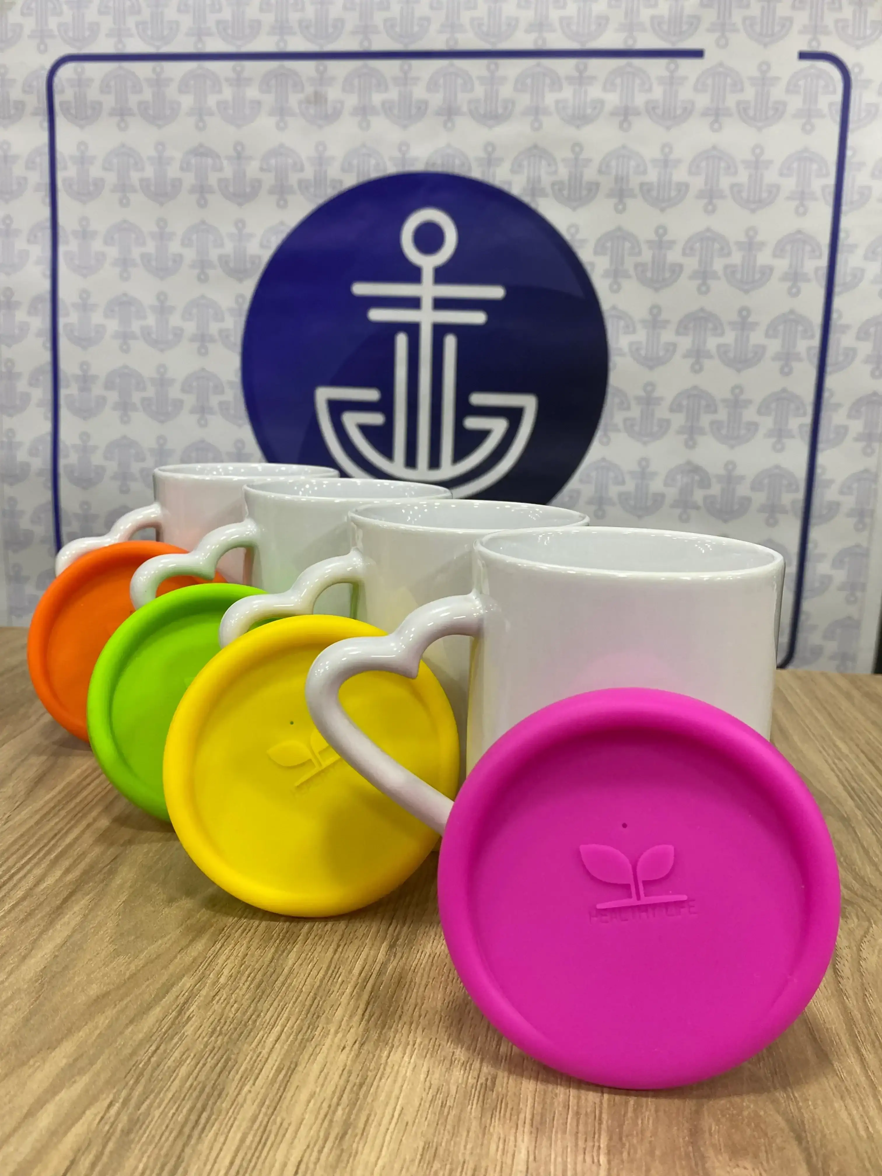 Mug corazon base silicona 