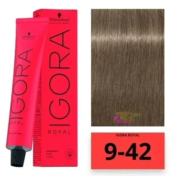 igora 9.42 tinte rubio claro beige humo