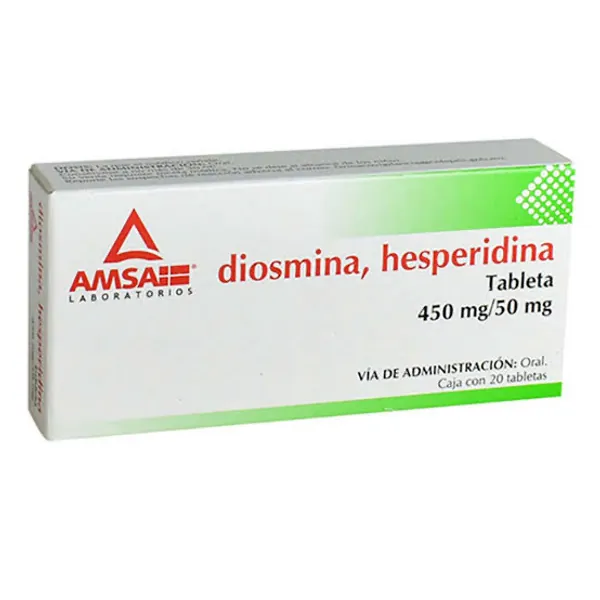 Diosmina-hesperidina / 450mg-50mg caja 20 tab oral