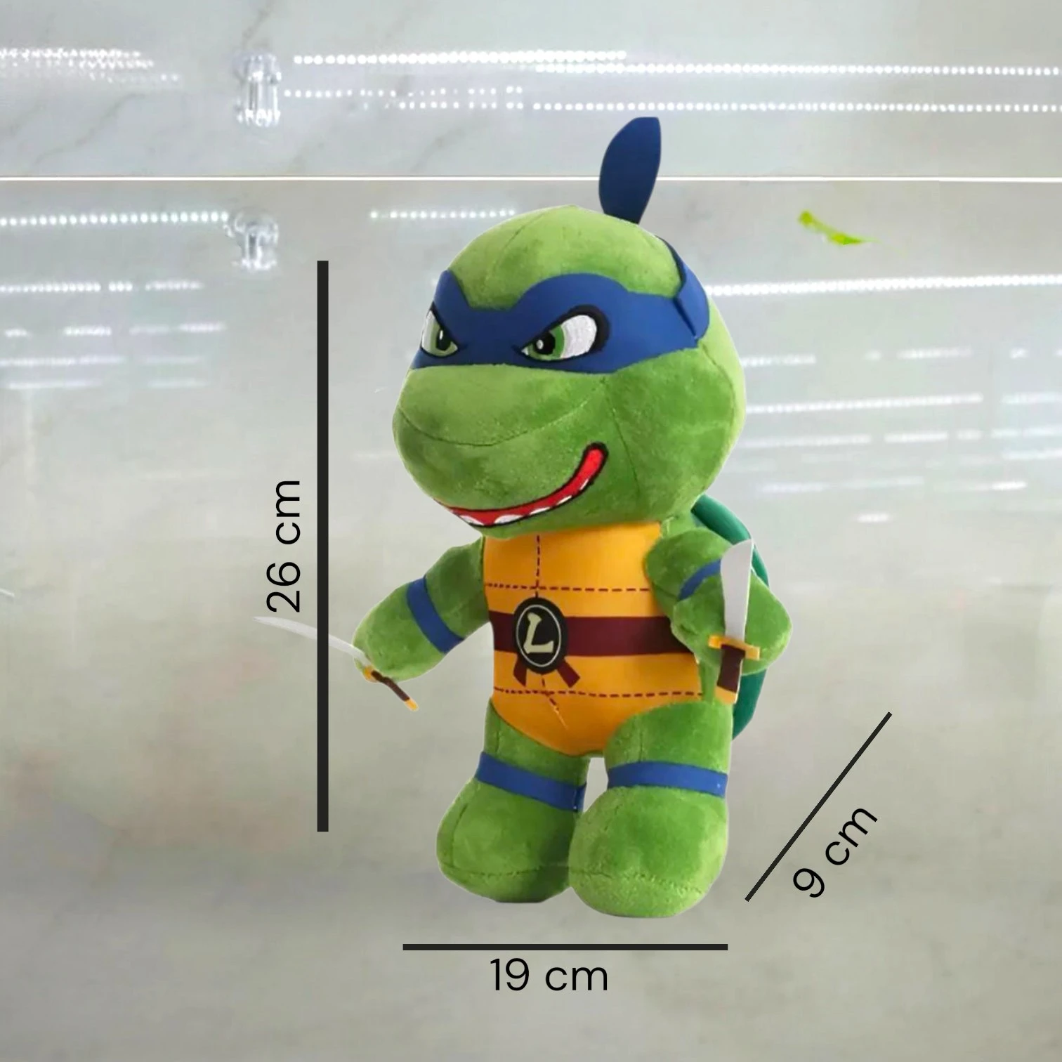 Peluche tortuga ninja calidad premium ultra suave 3