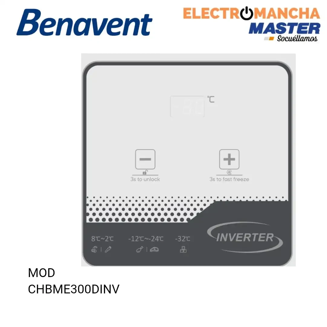 CONGELADOR ARCON BENAVENT CHBME300DINV CICICLO 300 LITROS E 3