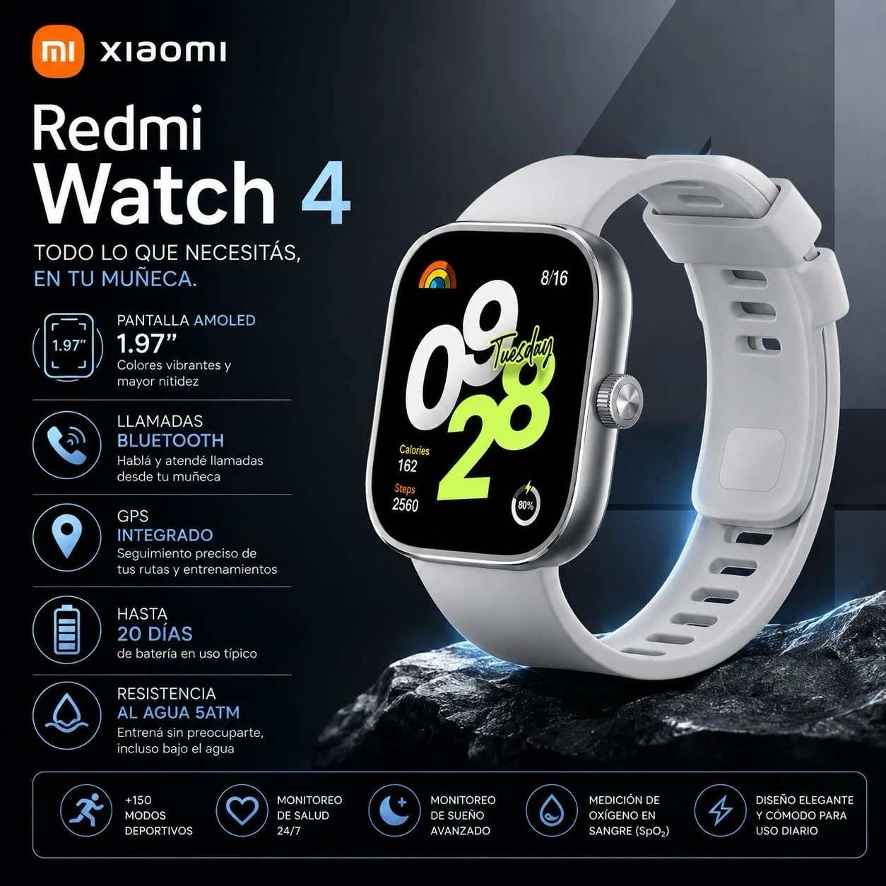Smartwatch Xiaomi redmi Watch 4 BHR7854GL