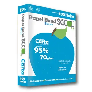 PAQUETE DE 500 HOJAS BLANCAS SCOOL CARTA