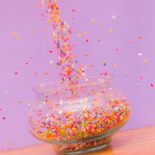 Confeti, portaglobos y granas