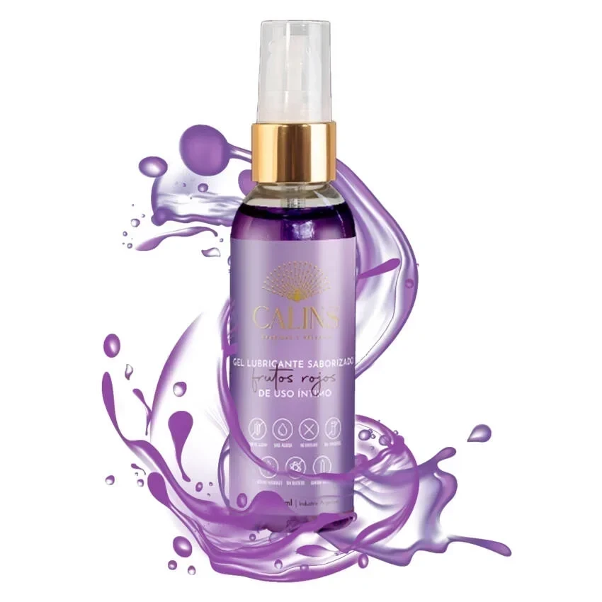 Gel Frutos Rojos 75ml Calin Saborizado 4