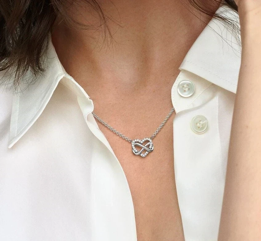 Collar Corazón Infinito  2