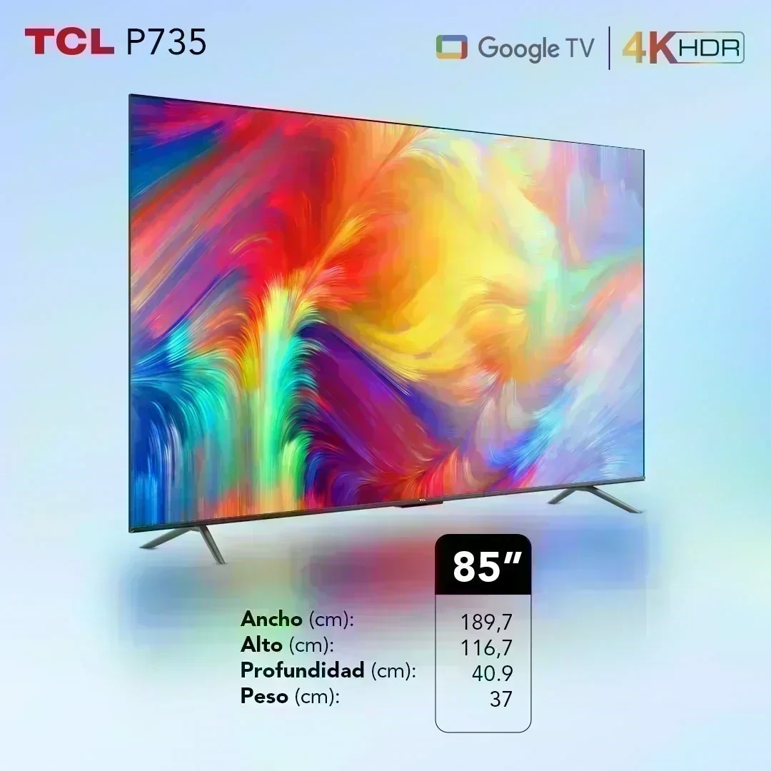 Smart Tv TCL 85" Qled 85C655A 4K HDR Smart TV Google TV 9