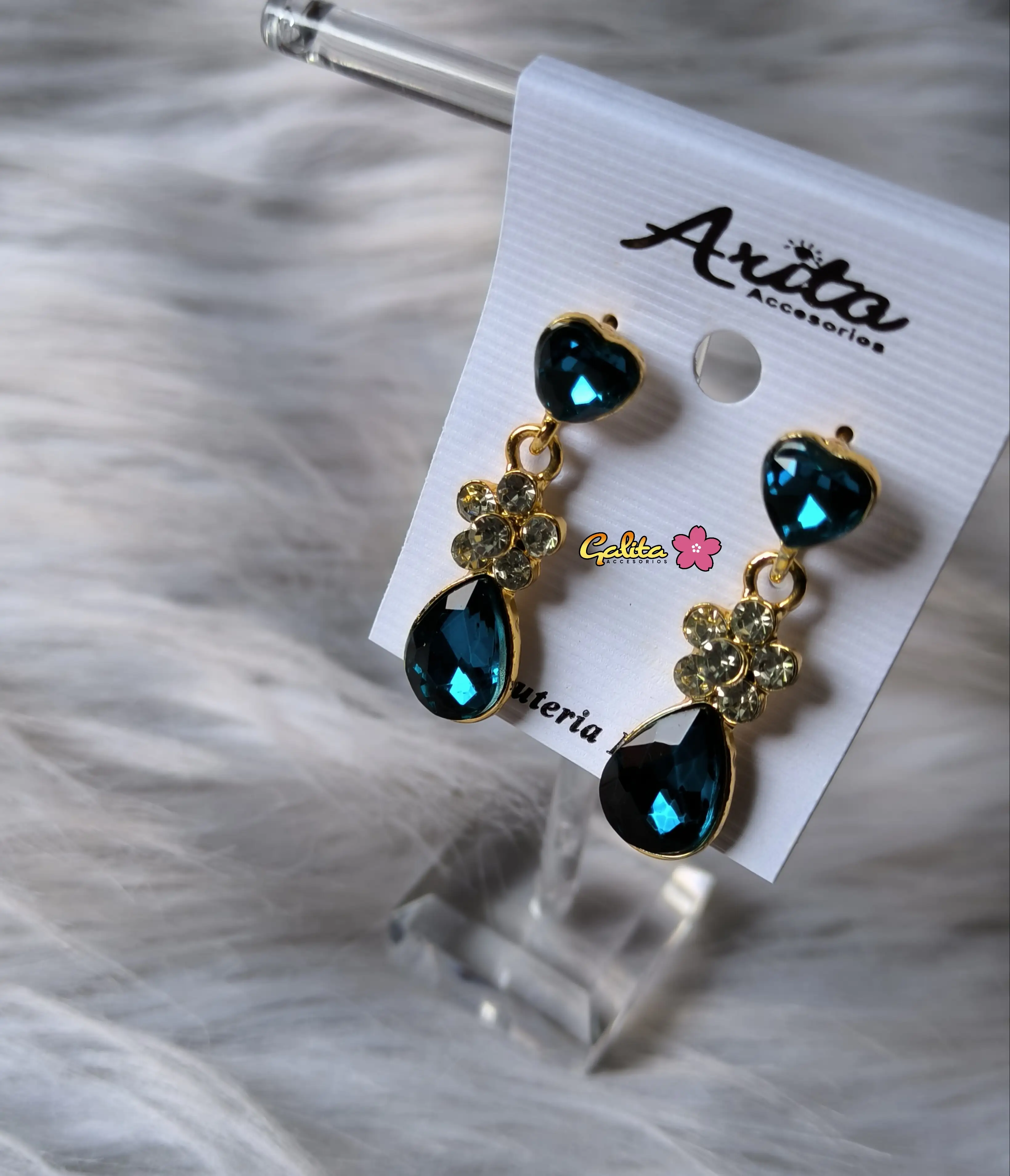 Strass de vidrio turquesa