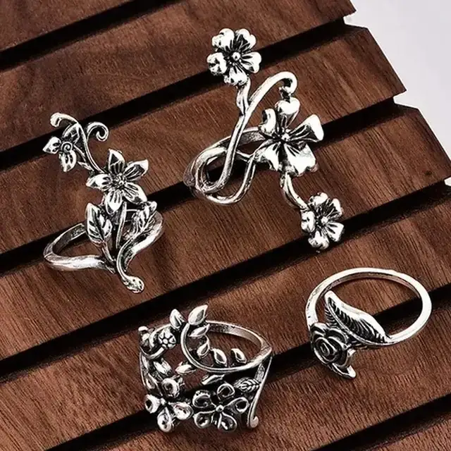 Set x4 anillos primavera 2