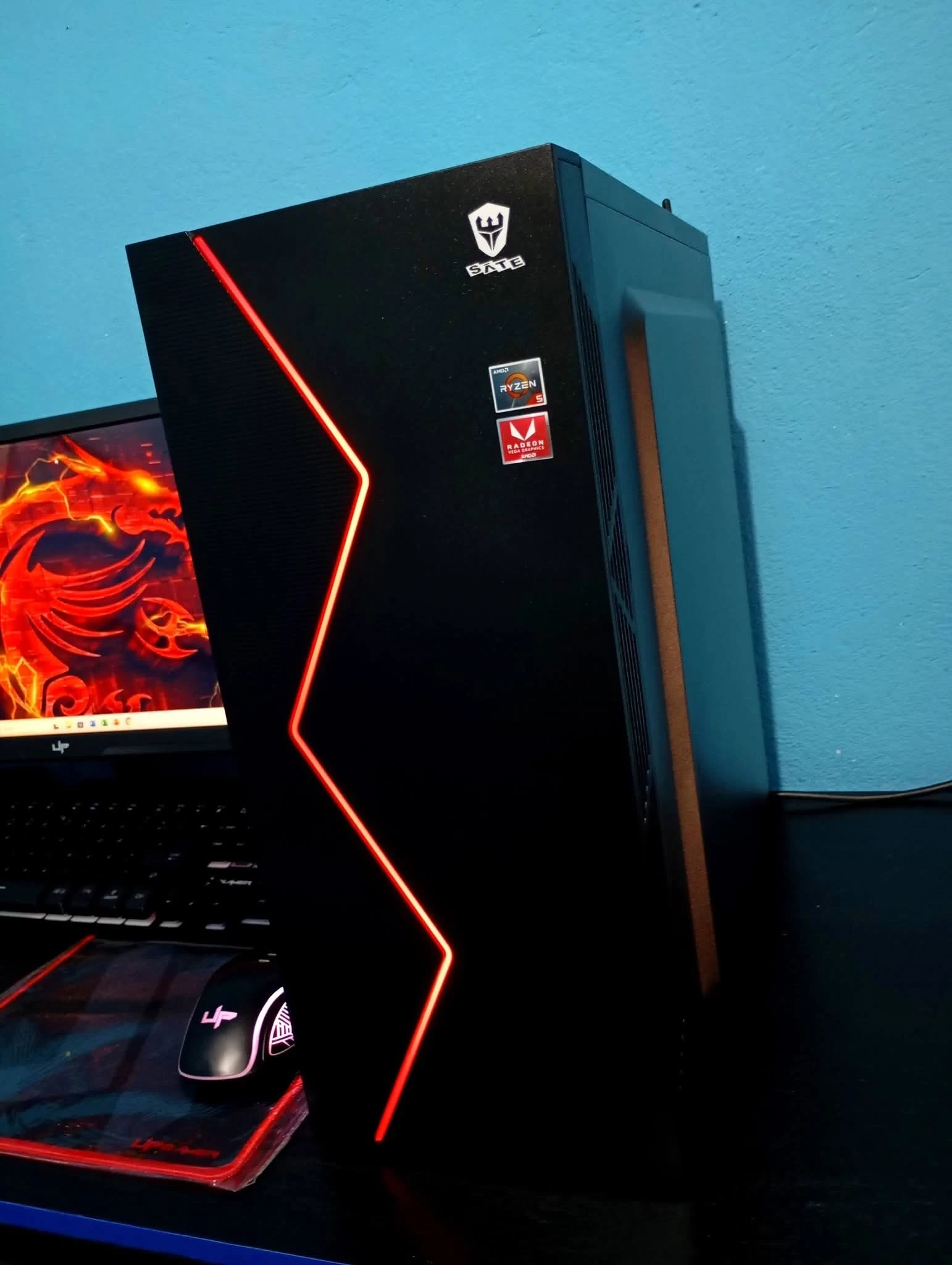 Pc Gamer y Diseño Nuevo .Comb.Completo ! Con Monitor 20" Nuevo  8