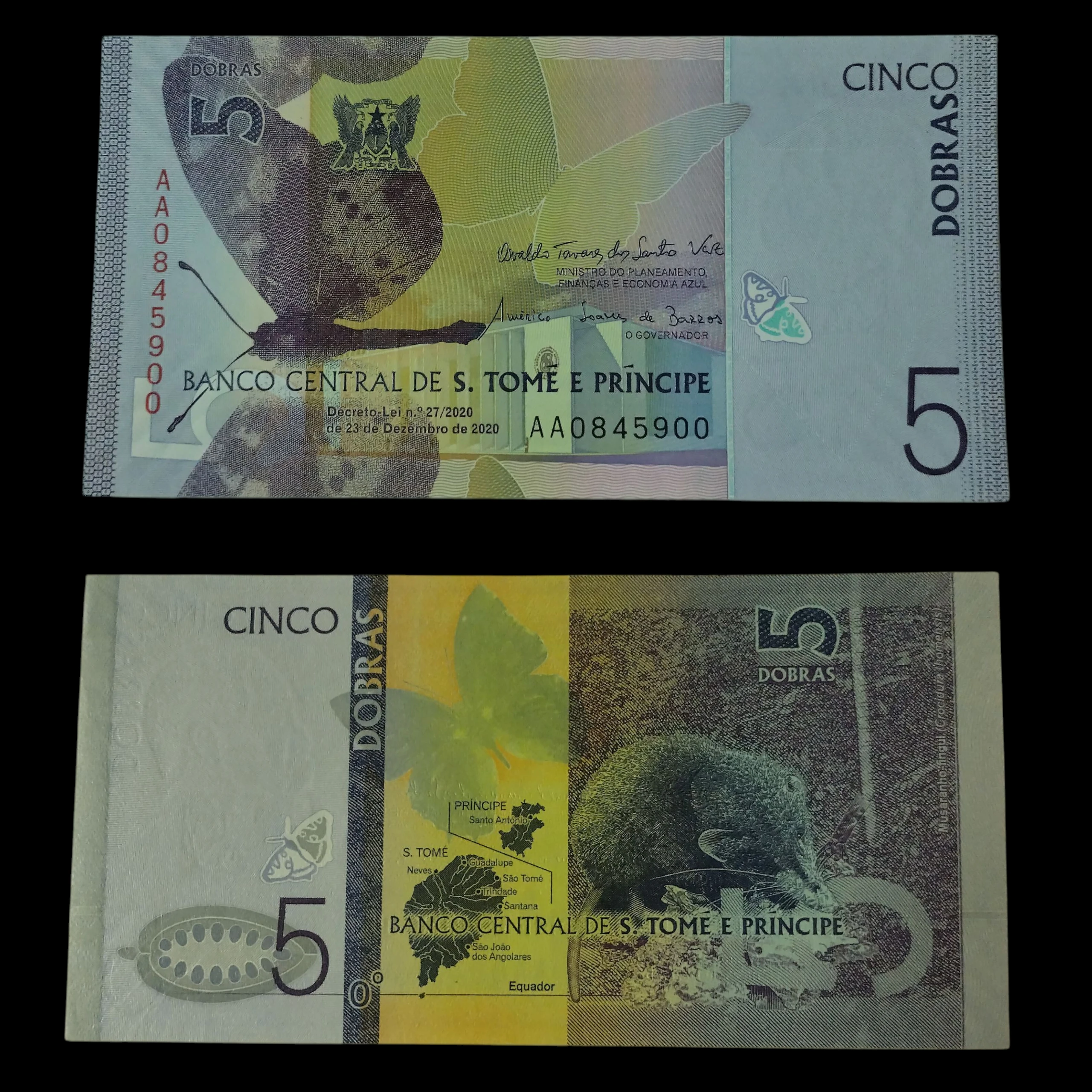 • Saint Tomé y Príncipe 5 dobras UNC 