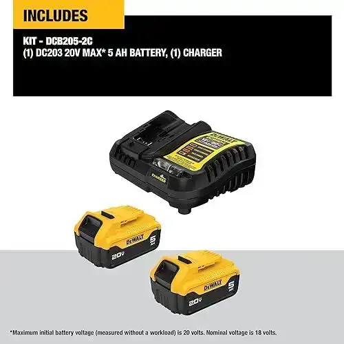 Dewalt Juego de Baterias y Cargador  2