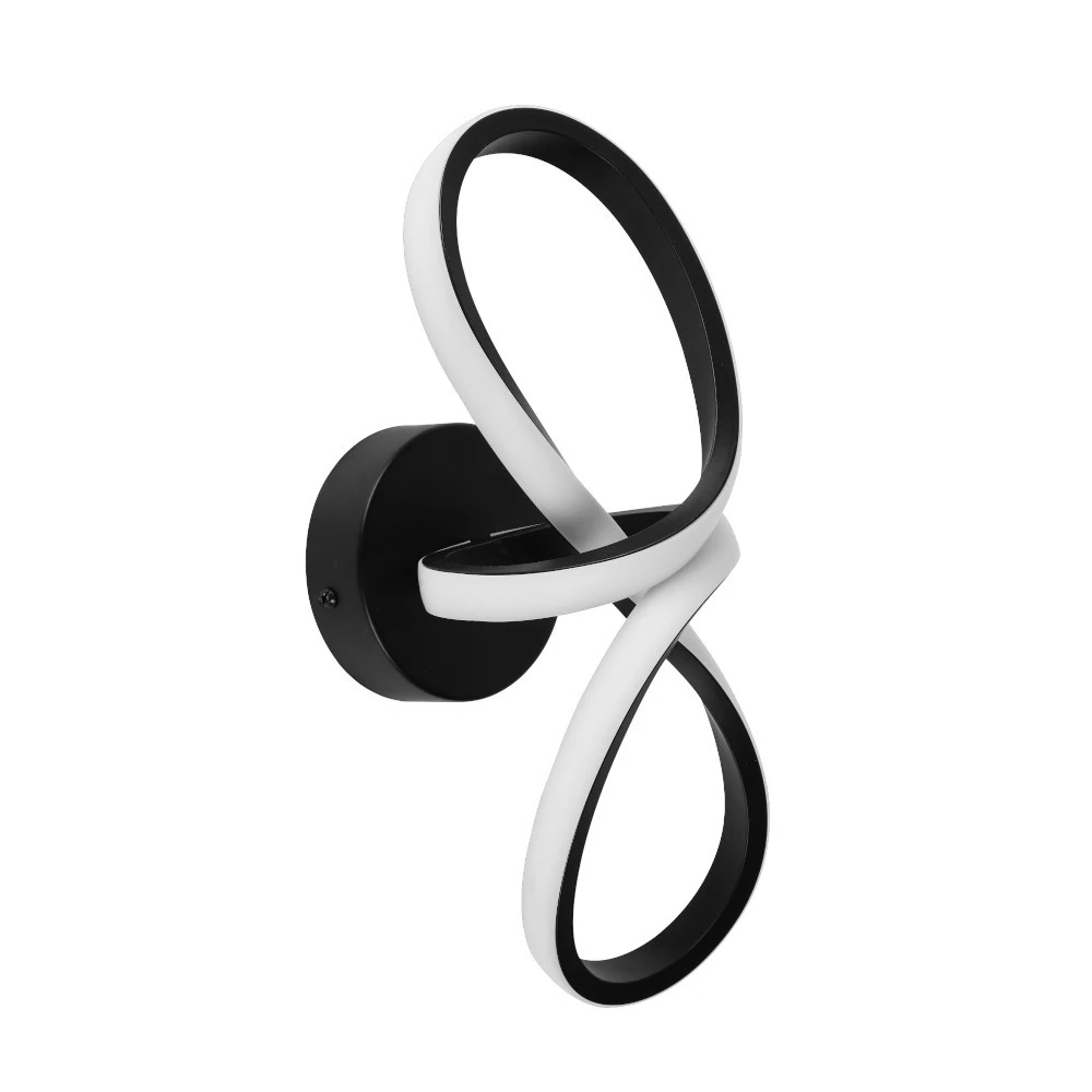 LAMPARA PARED LED SIGNATURE NEGRA 10W 2