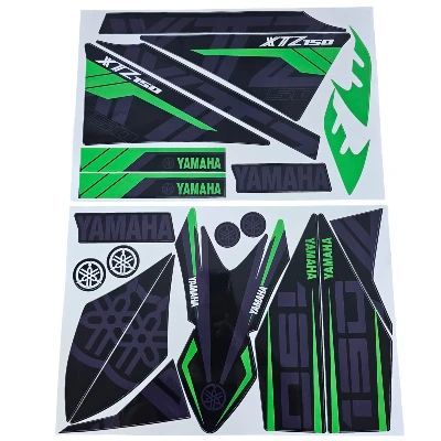 XTZ 150 Calcomanias 2025 gris con