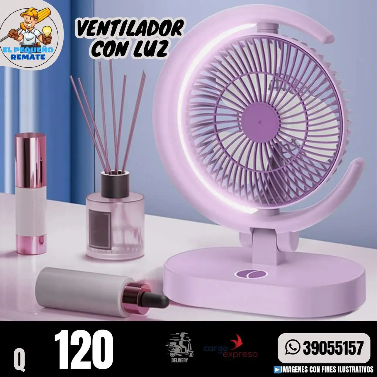 VENTILADOR CON LUZ