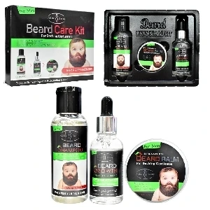 KIT PARA EL CUIDADO DE LA BARBA AICHUB BEAUTY SHAMPOO ACEITE Y BALSAMO
