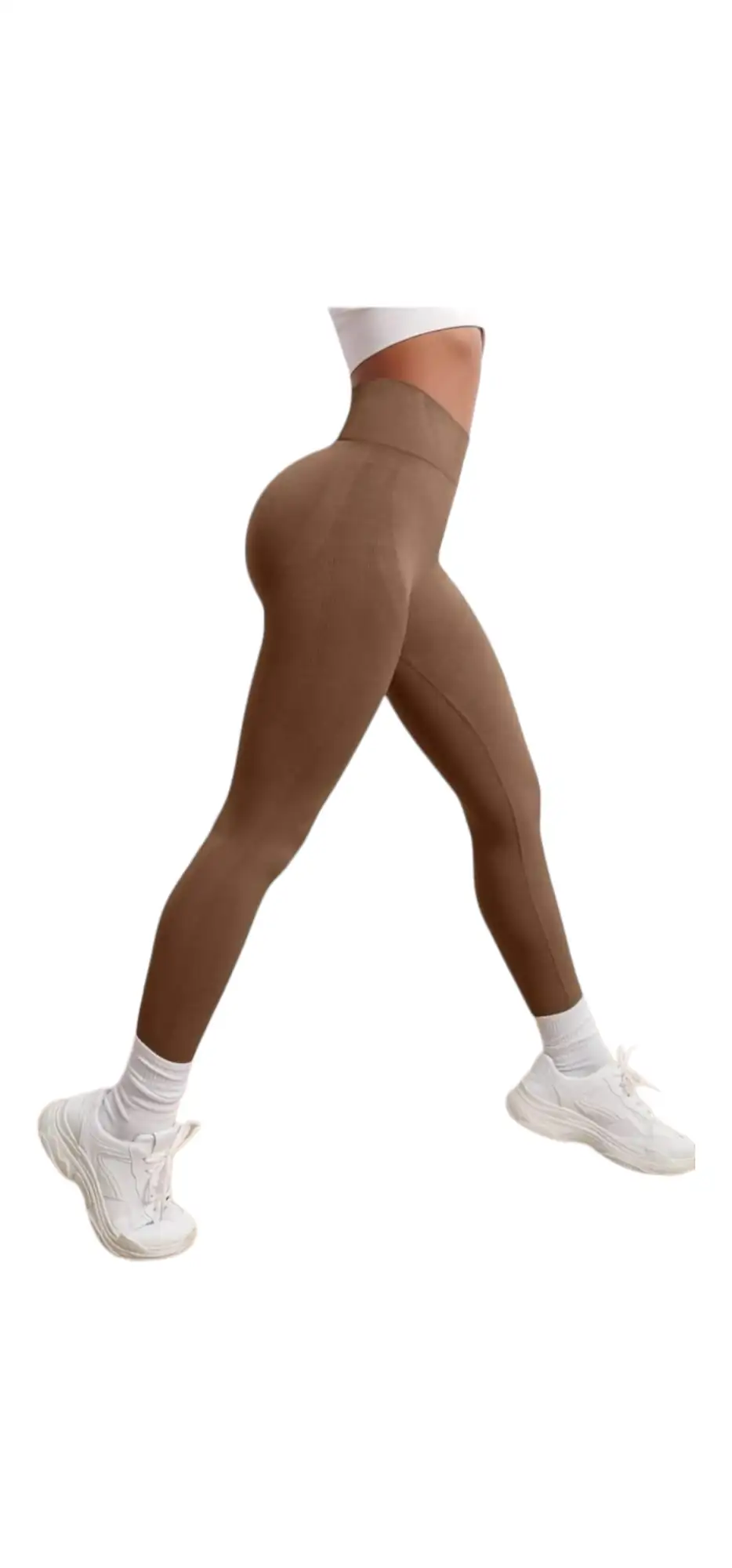 Licra Larga Deportiva Sencilla color Café  2
