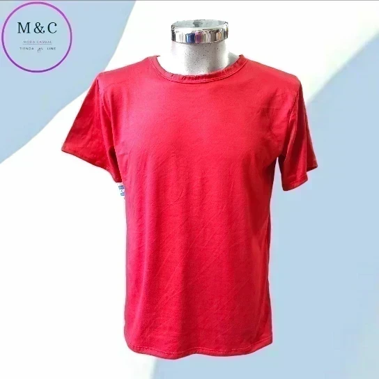 Playera lisa G colores manga corta  3