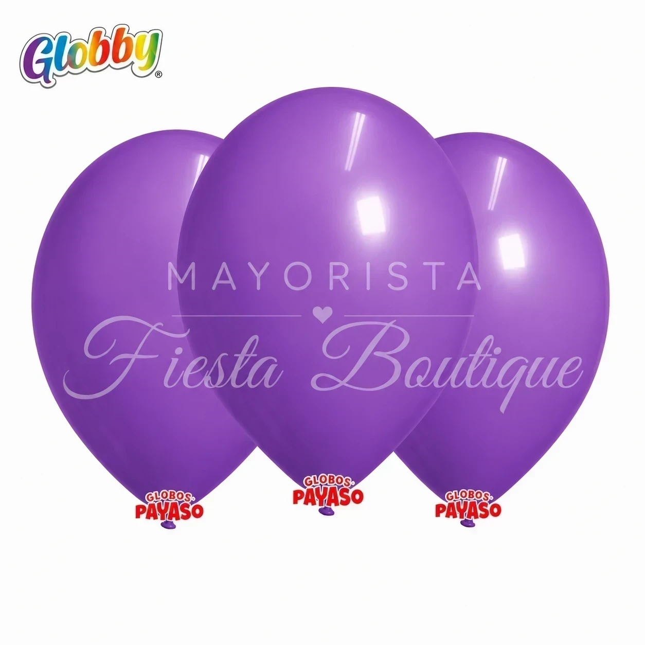 Globos x1paq 12"/globby lila liso