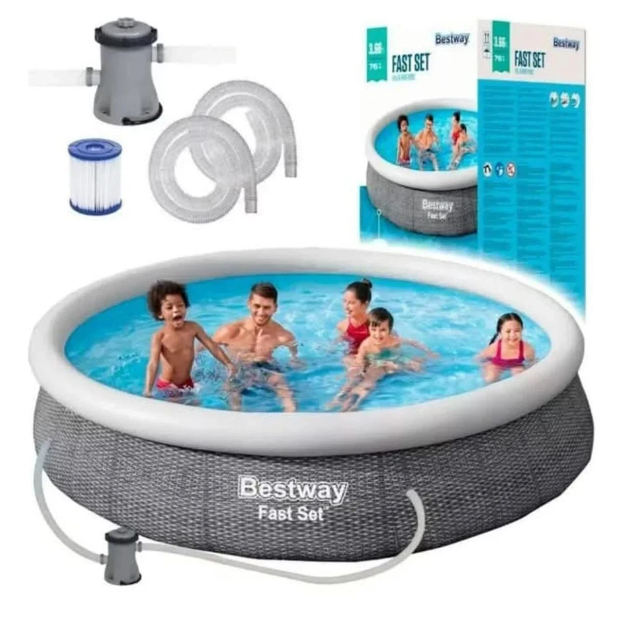PILETA INFLABLE BESTWAY FAST SET 