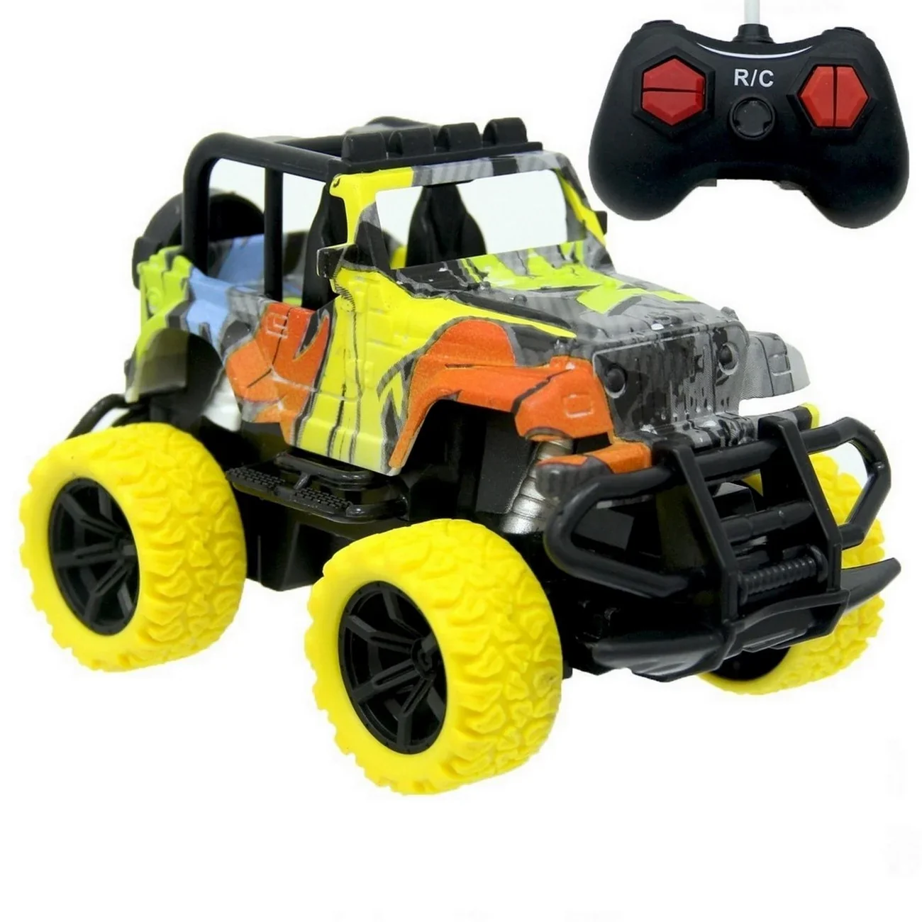 Carro Control Remoto Recargable 4x4 Jeep + Baterias Juguete