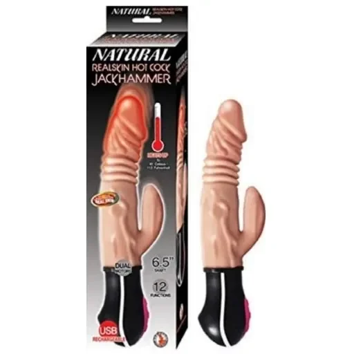 NATURAL REALSKIN HOT COCK JACKHAMMER-FLESH