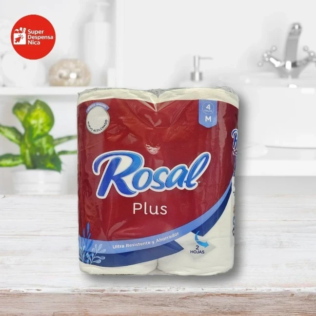 Papel Higiénico Rosal Vino Tinto 4Rollos