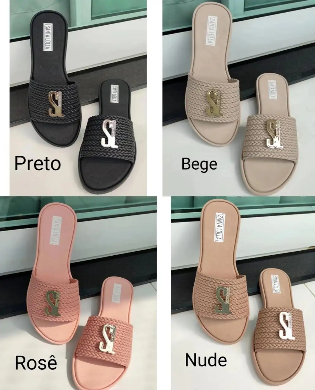 Chinelo Slide Pala Beach Santa Lolla