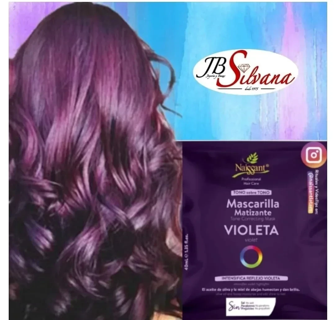 naissant mascarilla matizante sobre x40 violeta