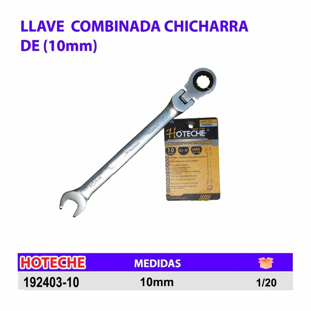 LLAVE COMBINADA CHICHARRA HTCH MOVIL 10mm