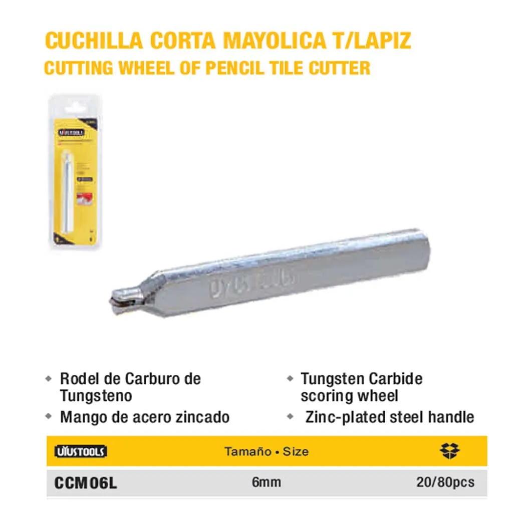 CUCHILLO CORTA CERAMICA UYUST 6mm T/Lapiz