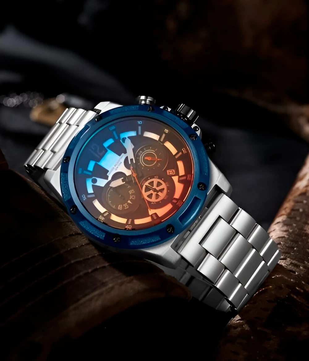 Reloj GeForce H3907g Cronógrafo Funciona 4
