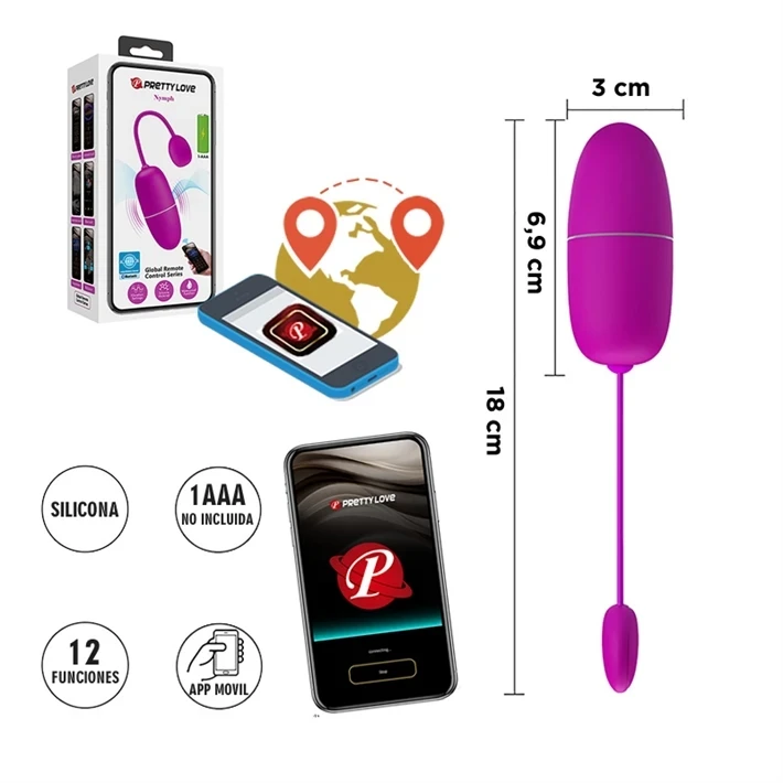 Nymph Huevo vibrador APP