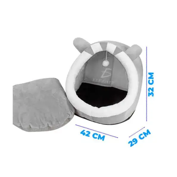Cama Casa Para Gatos Con Forma De Iglú  4