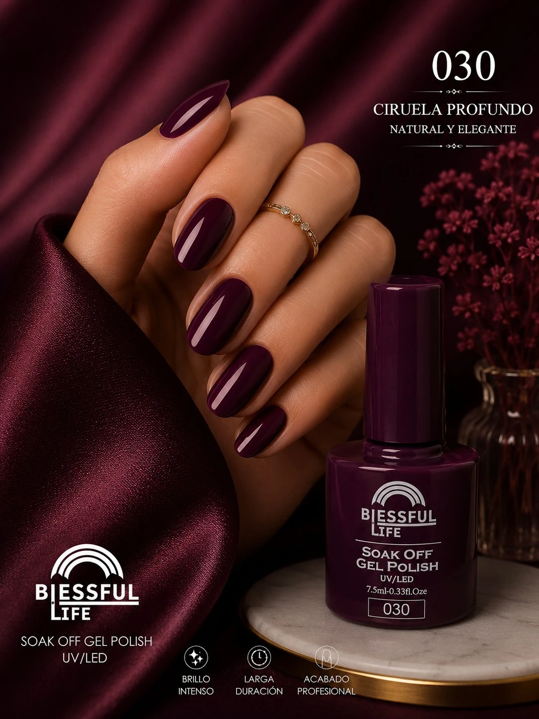 biessful life esmalte semi permanente tono 030