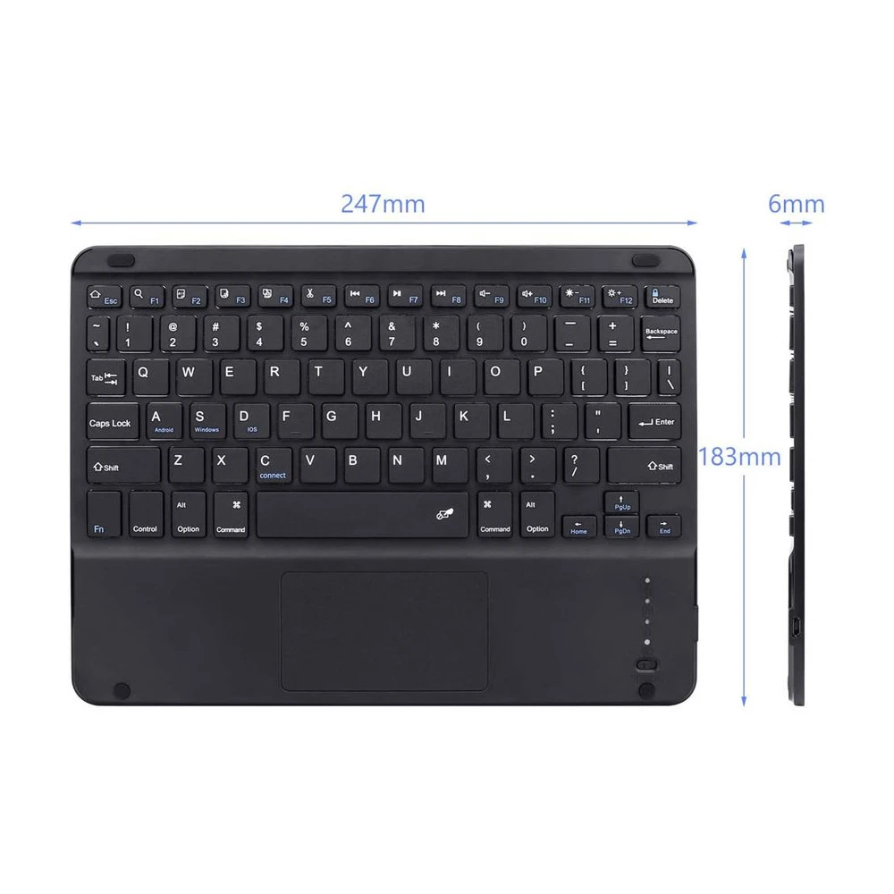 Teclado Inalámbrico Bluetooth Track Pad 4