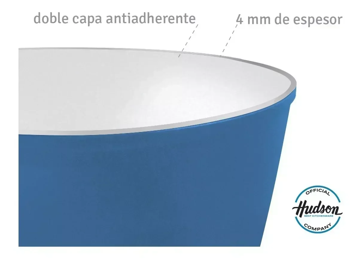CACEROLA HUDSON AC31G  18cm azul 4