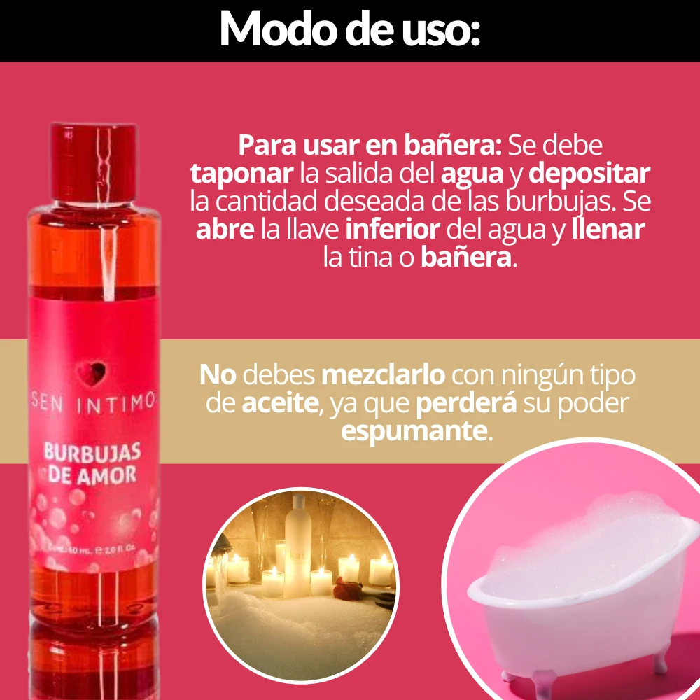 Burbujas para bañera sen intimo  2